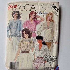 McCall's Fashion Basics Blouse Uncut Pattern 3276 XL (22-24)
